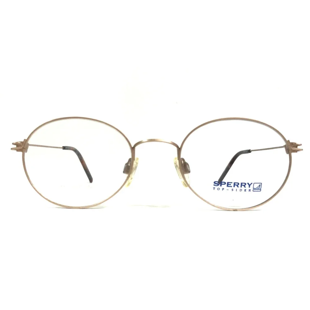 Sperry Eyeglasses Frames ZYLOWARE 056 TOP-SIDER Matte Gold Wire Rim 49-20-145